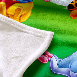 Pooh Bear Blanket Flannel Throw Room Decoration (Online Order Only)