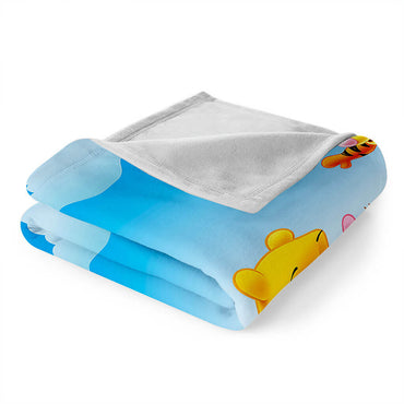Pooh Bear Blanket Flannel Throw Room Decoration (Online Order Only)
