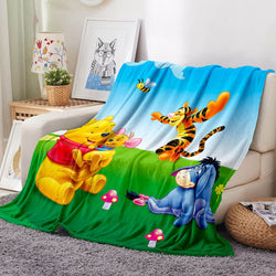 Pooh Bear Blanket Flannel Throw Room Decoration (Online Order Only)
