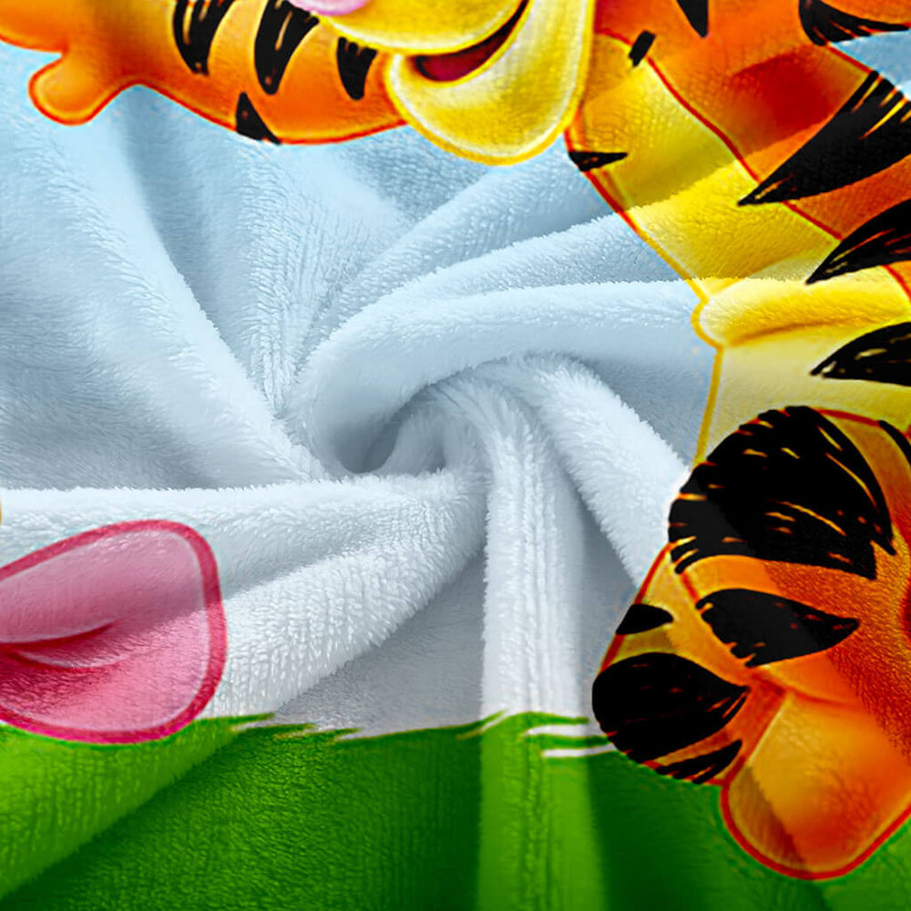 Pooh Bear Blanket Flannel Throw Room Decoration (Online Order Only)