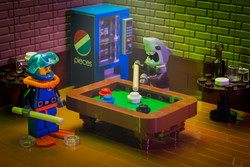 Pool Table Building Kit made from LEGO parts (Online Order Only)