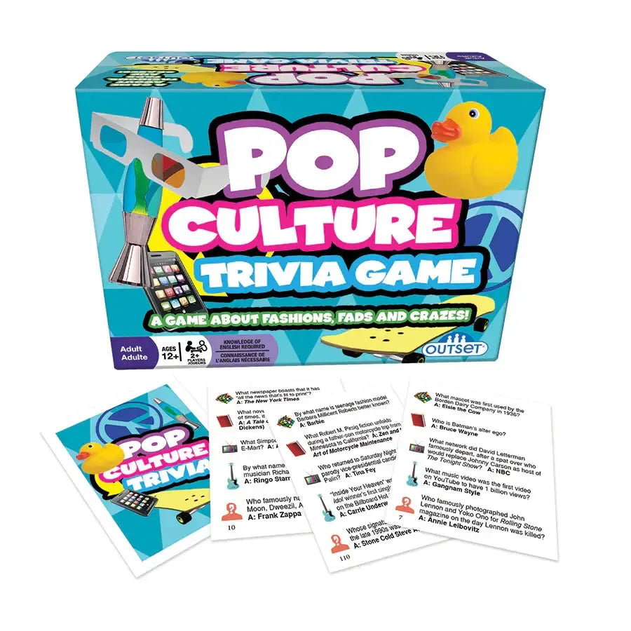 Pop Culture Trivia - A Game About Fashions, Fads & Crazes! - Outset (ONLINE ORDER ONLY)