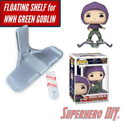 Pop Shelf for Green Goblin | Fits Funko Pop! Green Goblin from Spider-Man No Way Home | Comes with command strip | No drilling or screws (ONLINE ORDER ONLY)