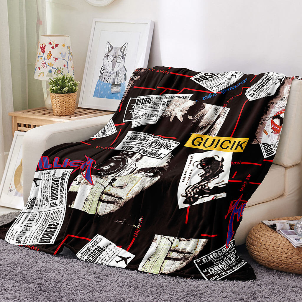 Pop Blanket Flannel Fleece Throw Cosplay Blanket Room Decoration (Online Order Only)