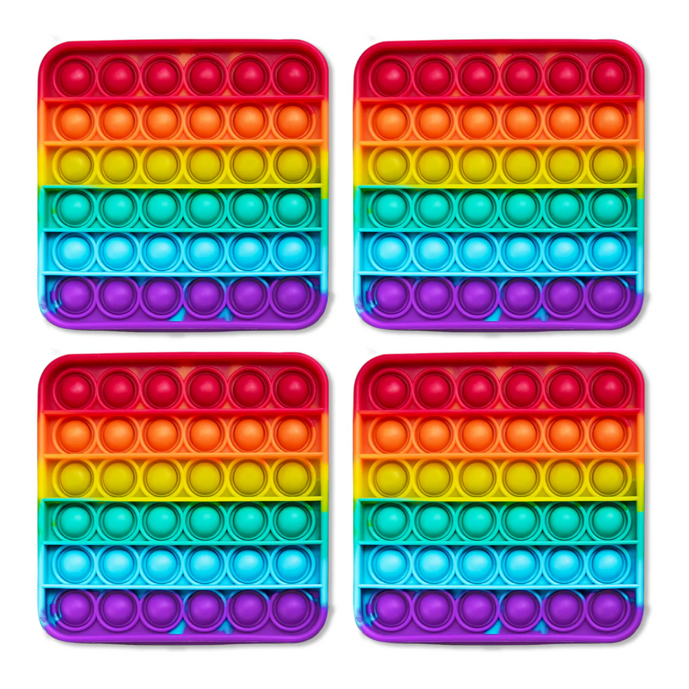 4 Extra Rainbow Fidget Mats (The Fidget Game: Sight Words) (Online Order Only)