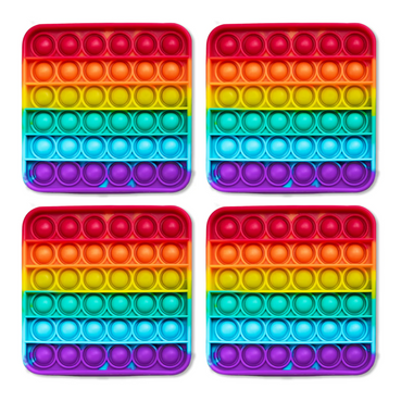 4 Extra Rainbow Fidget Mats (The Fidget Game: Sight Words) (Online Order Only)