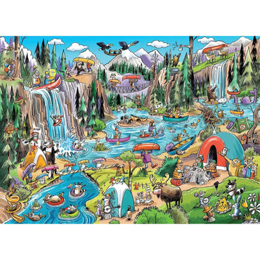 Portage Pandemonium 1000 Piece Jigsaw Puzzle Cobble Hill (ONLINE ORDER ONLY)