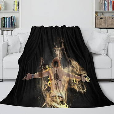Portgas D. Ace Blanket Flannel Throw Kids Room Decoration (ONLINE ORDER ONLY)