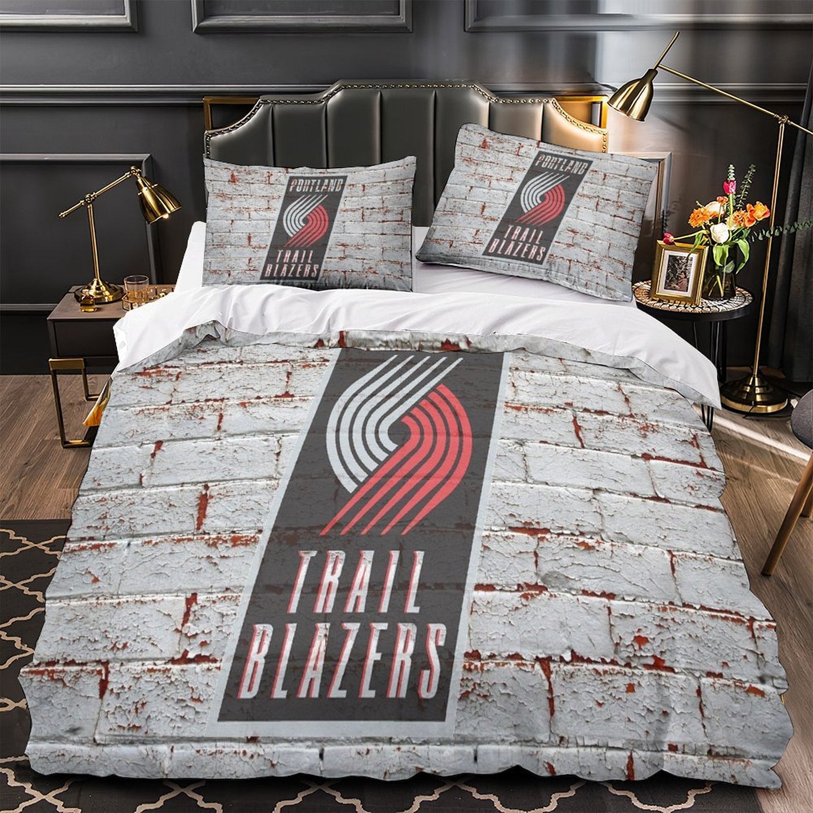 Portland Trail Blazers Bedding Set Duvet Cover Without Filler (Online Order Only)