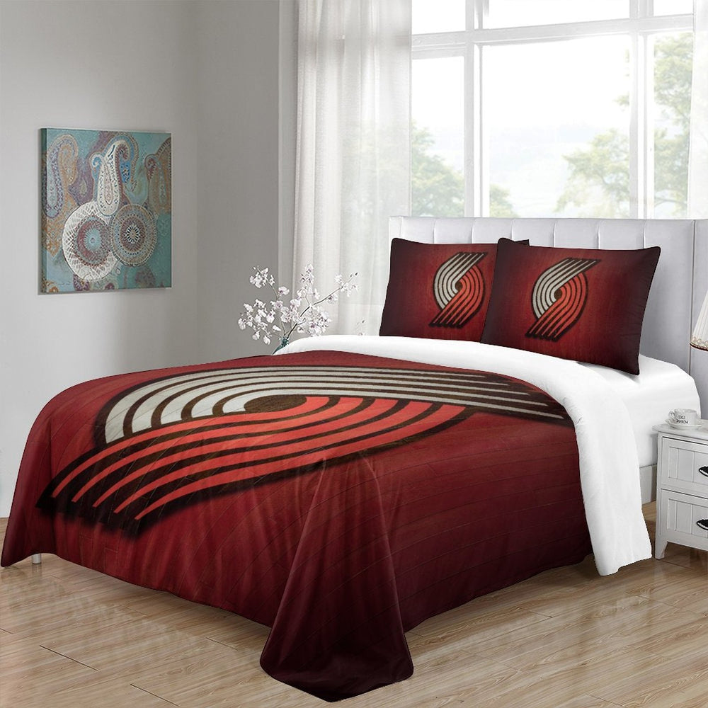 Portland Trail Blazers Bedding Set Duvet Cover Without Filler (Online Order Only)