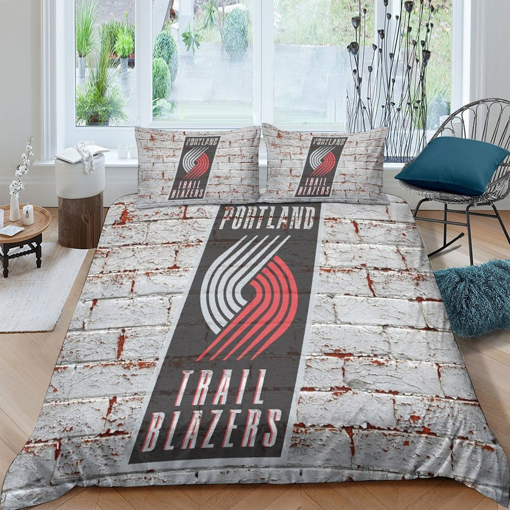 Portland Trail Blazers Bedding Set Duvet Cover Without Filler (Online Order Only)