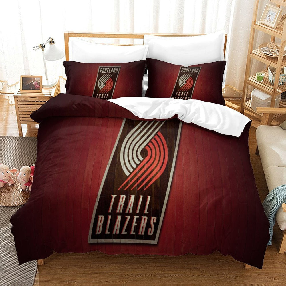 Portland Trail Blazers Bedding Set Duvet Cover Without Filler (Online Order Only)