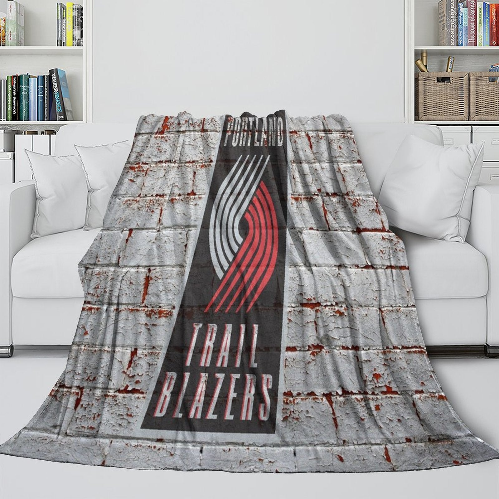 Portland Trail Blazers Blanket Flannel Fleece Throw Room Decoration (Online Order Only)