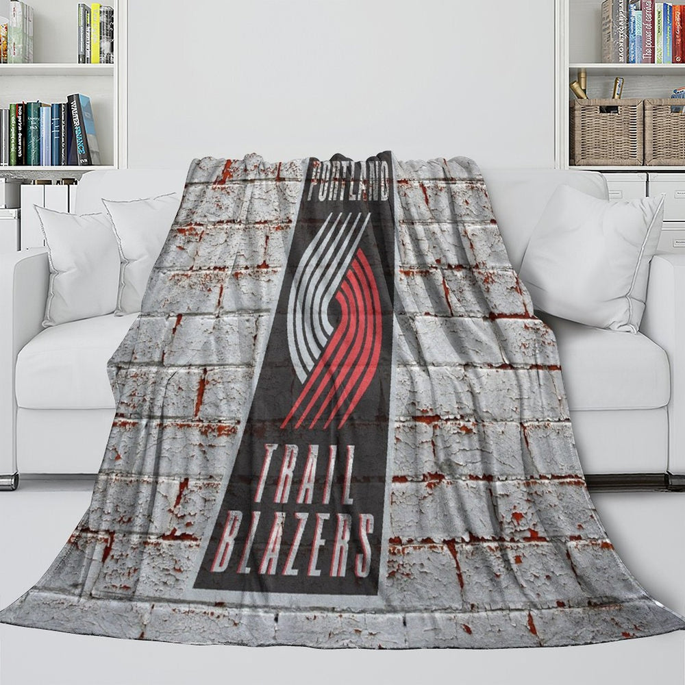 Portland Trail Blazers Blanket Flannel Fleece Throw Room Decoration (Online Order Only)