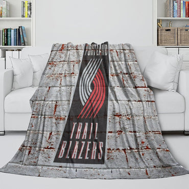 Portland Trail Blazers Blanket Flannel Fleece Throw Room Decoration (Online Order Only)