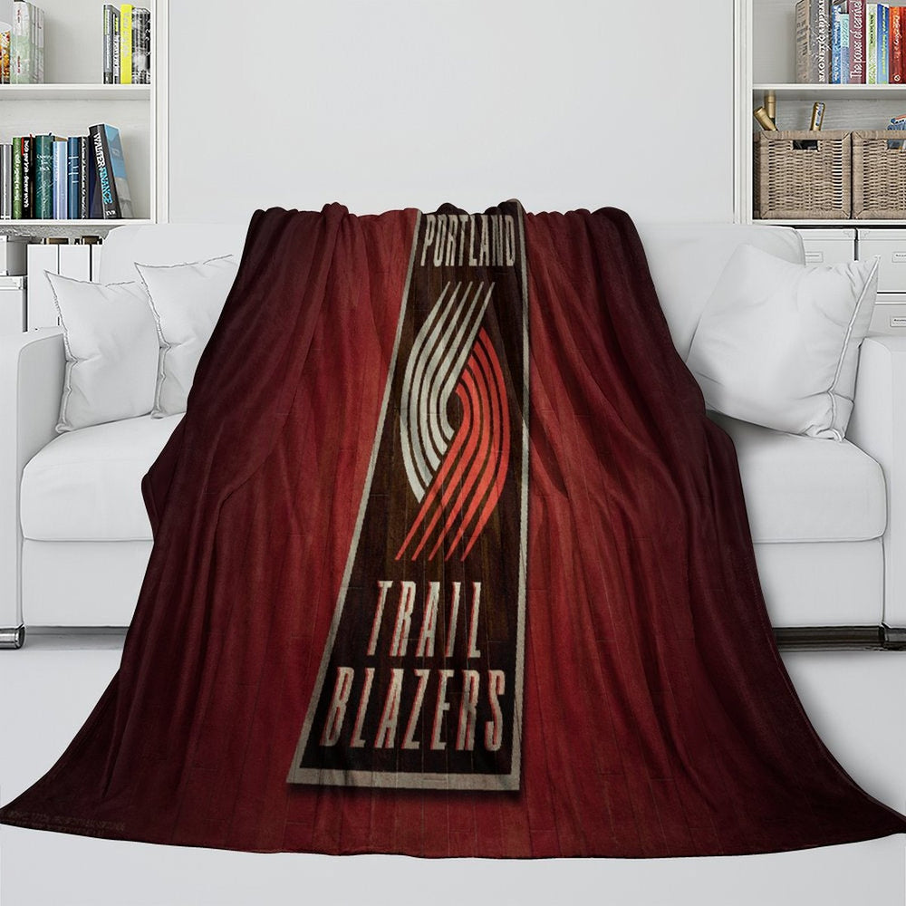 Portland Trail Blazers Blanket Flannel Fleece Throw Room Decoration (Online Order Only)