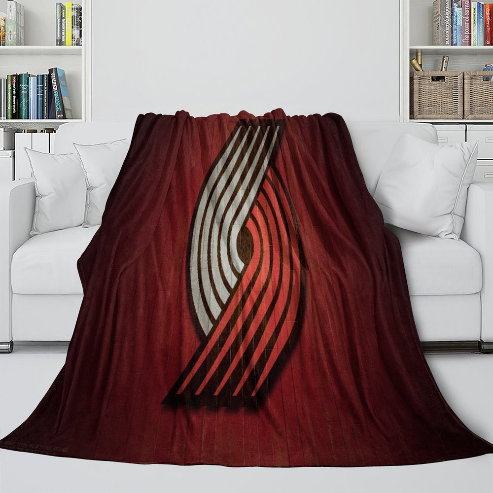 Portland Trail Blazers Blanket Flannel Fleece Throw Room Decoration (Online Order Only)