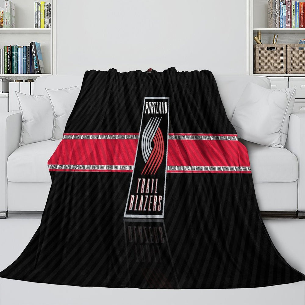 Portland Trail Blazers Blanket Flannel Fleece Throw Room Decoration (Online Order Only)