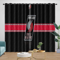 Portland Trail Blazers Curtains Blackout Window Drapes Room Decoration (Online Order Only)
