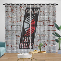 Portland Trail Blazers Curtains Blackout Window Drapes Room Decoration (Online Order Only)