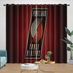 Portland Trail Blazers Curtains Blackout Window Drapes Room Decoration (Online Order Only)