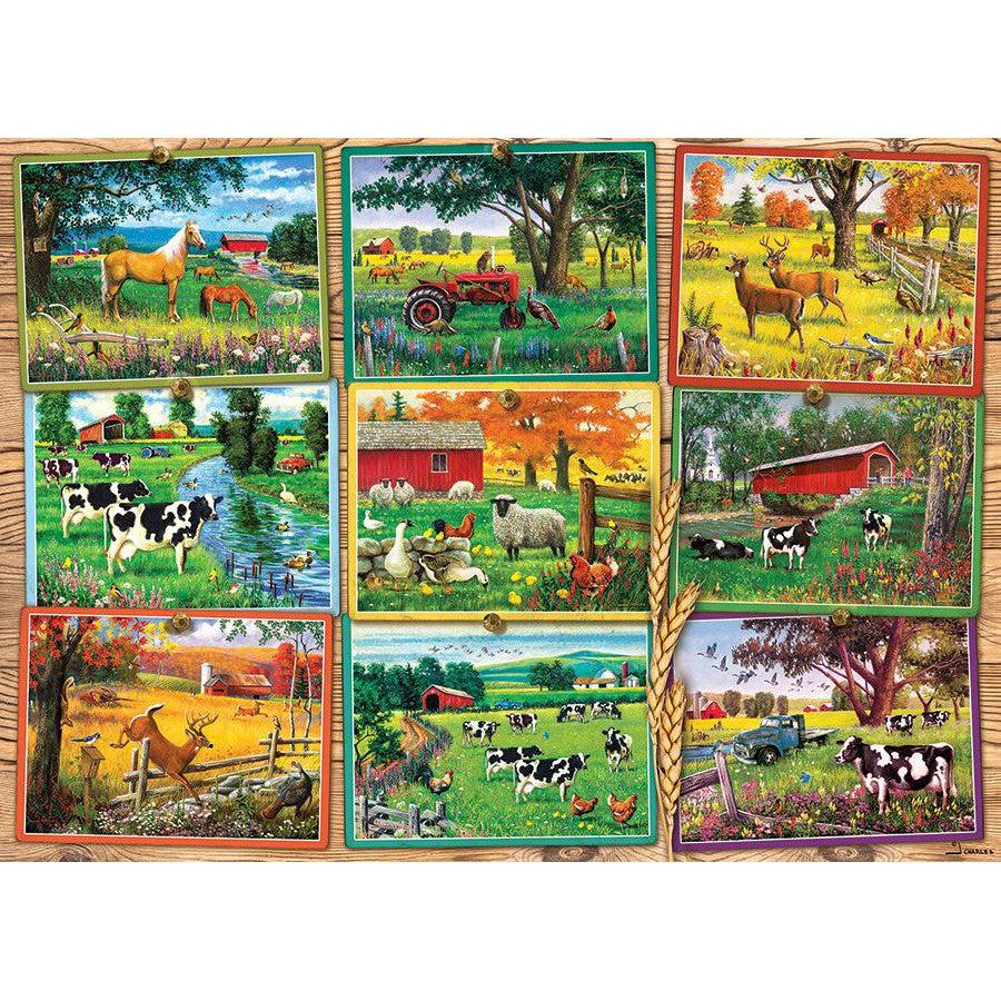 Postcards from the Farm 1000 Piece Jigsaw Puzzle Cobble Hill (ONLINE ORDER ONLY)