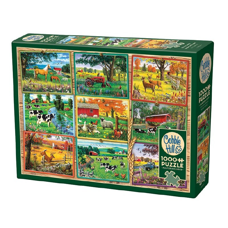 Postcards from the Farm 1000 Piece Jigsaw Puzzle Cobble Hill (ONLINE ORDER ONLY)