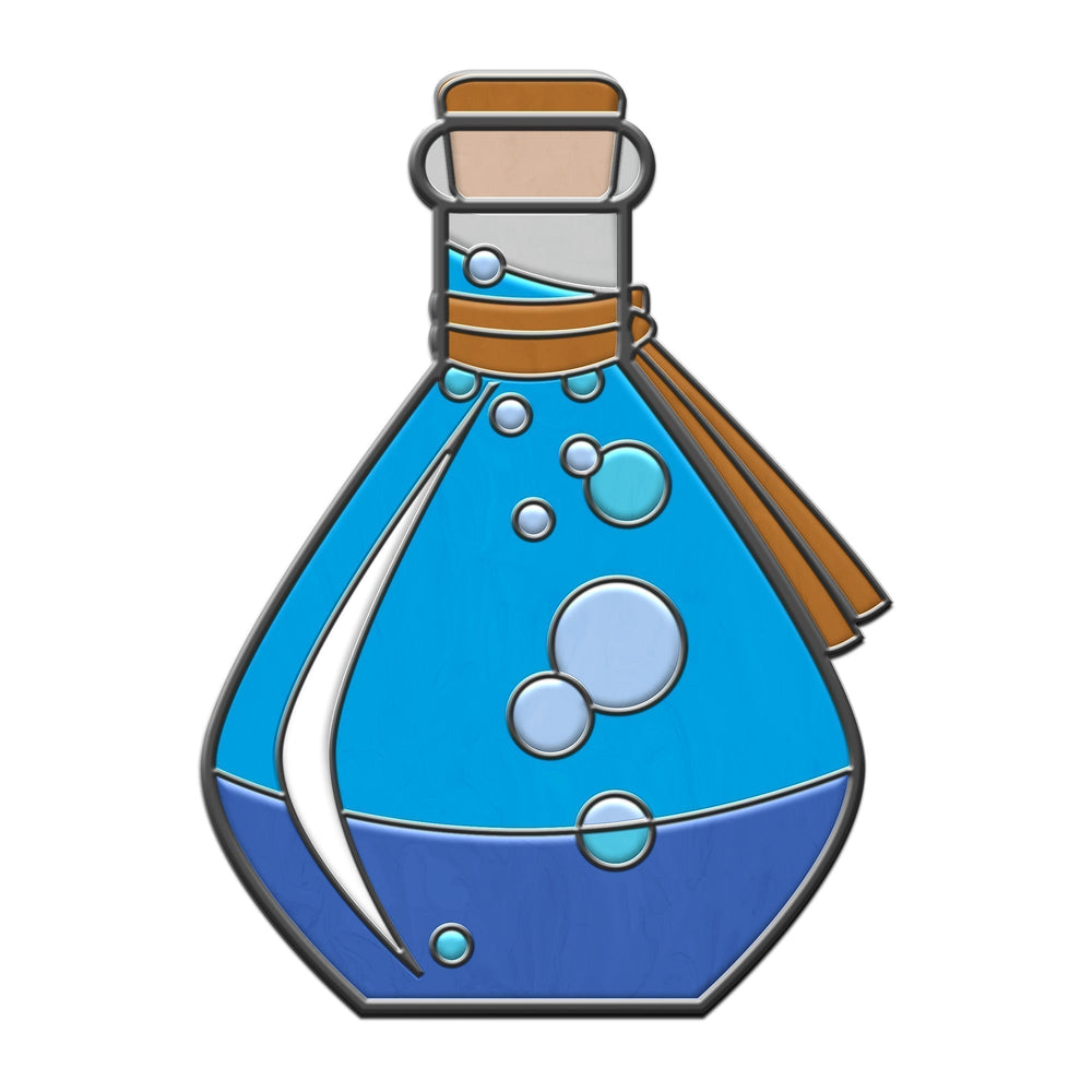 Potion Bottle - Hard Enamel Adventure Dice Pin Metal by Norse Foundry (ONLINE ORDER ONLY)