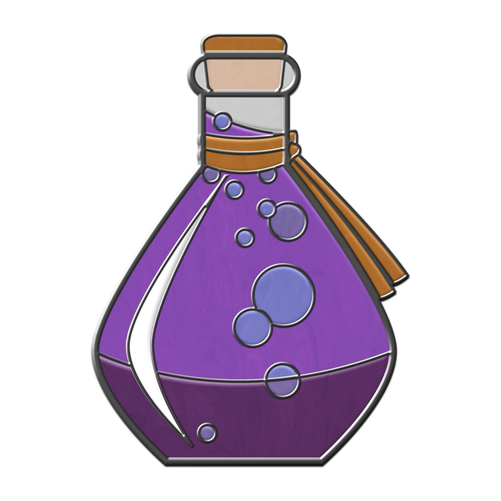 Potion Bottle - Hard Enamel Adventure Dice Pin Metal by Norse Foundry (ONLINE ORDER ONLY)