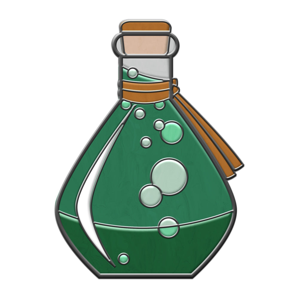 Potion Bottle - Hard Enamel Adventure Dice Pin Metal by Norse Foundry (ONLINE ORDER ONLY)