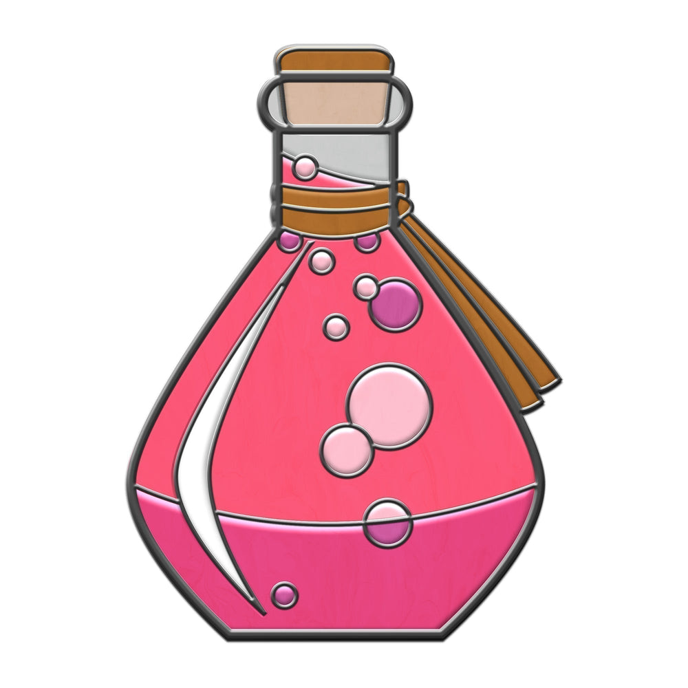 Potion Bottle - Hard Enamel Adventure Dice Pin Metal by Norse Foundry (ONLINE ORDER ONLY)