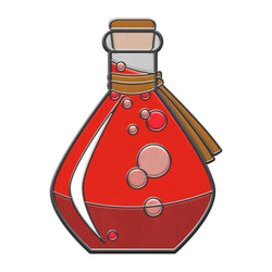 Potion Bottle - Hard Enamel Adventure Dice Pin Metal by Norse Foundry (ONLINE ORDER ONLY)