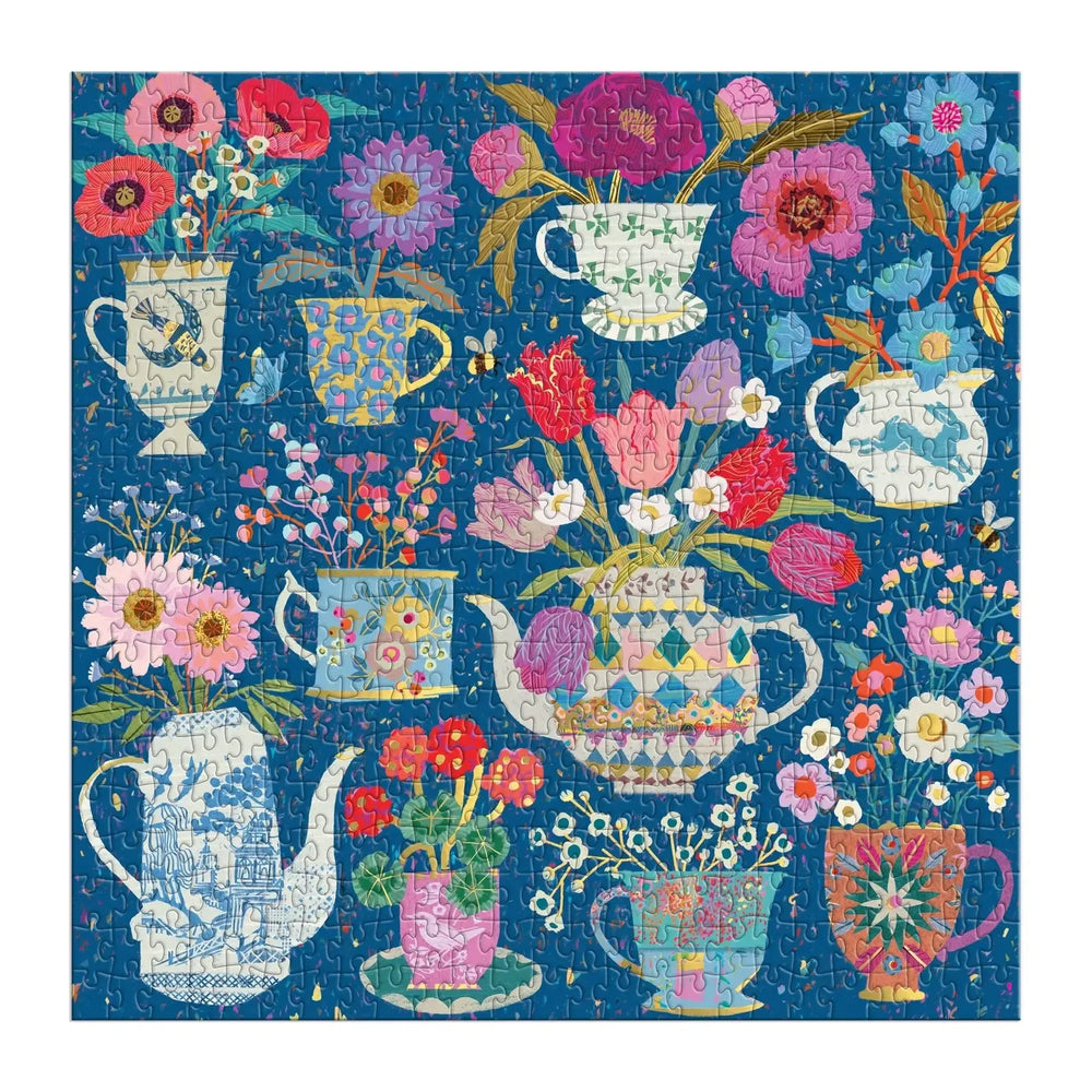 Potted Teacups 500 Piece Jigsaw Puzzle Galison