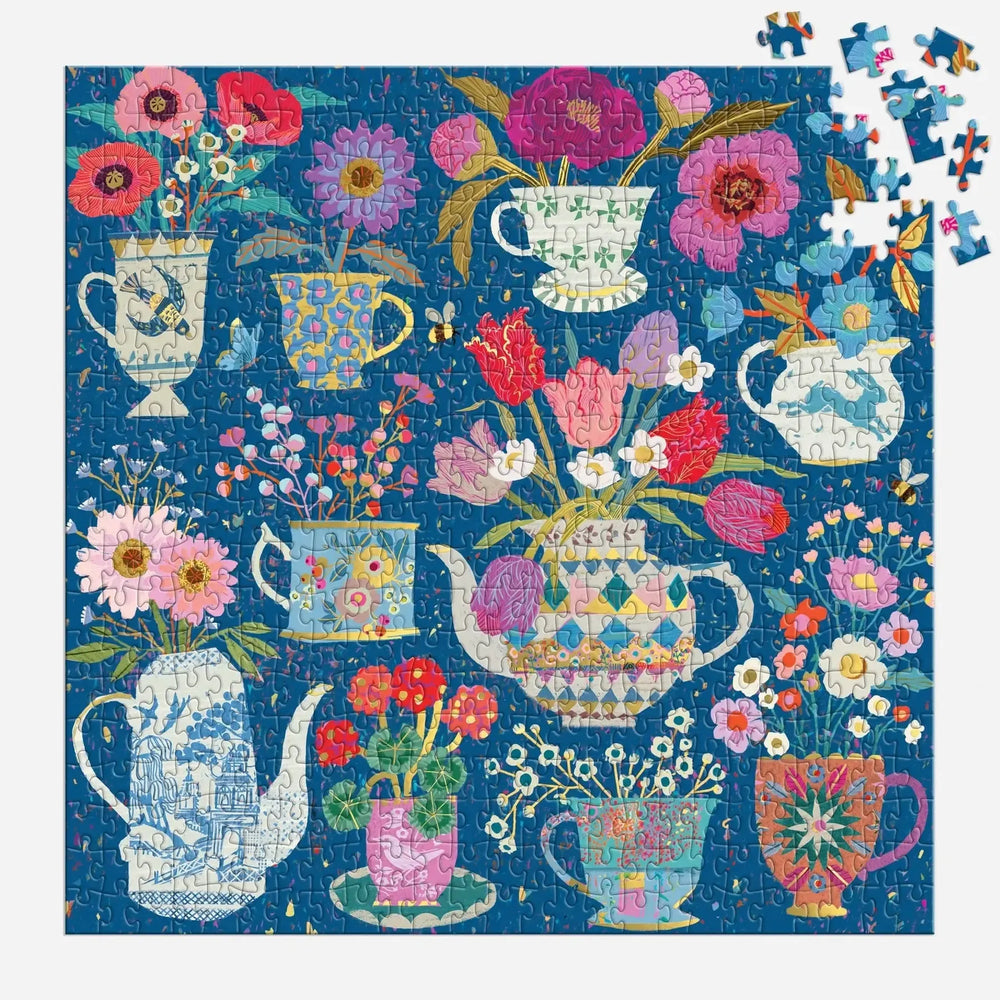 Potted Teacups 500 Piece Jigsaw Puzzle Galison