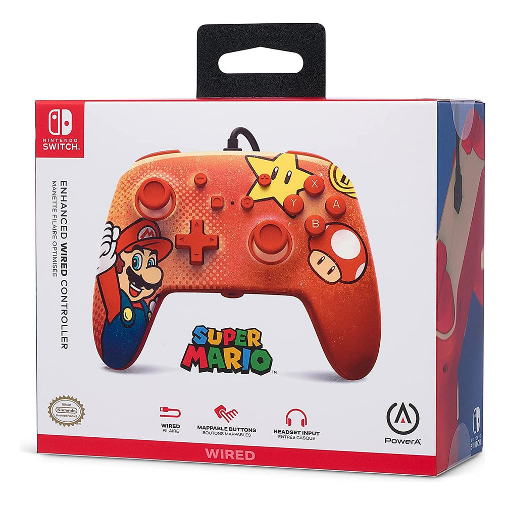 PowerA Enhanced Wired Controller for Nintendo Switch - Mario (Online Order Only)