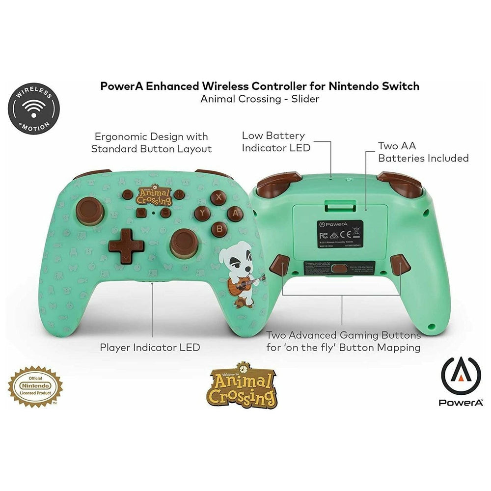 PowerA Enhanced Wireless Controller for Nintendo Switch - Animal Crossing: K.K. Slider (Online Order Only)