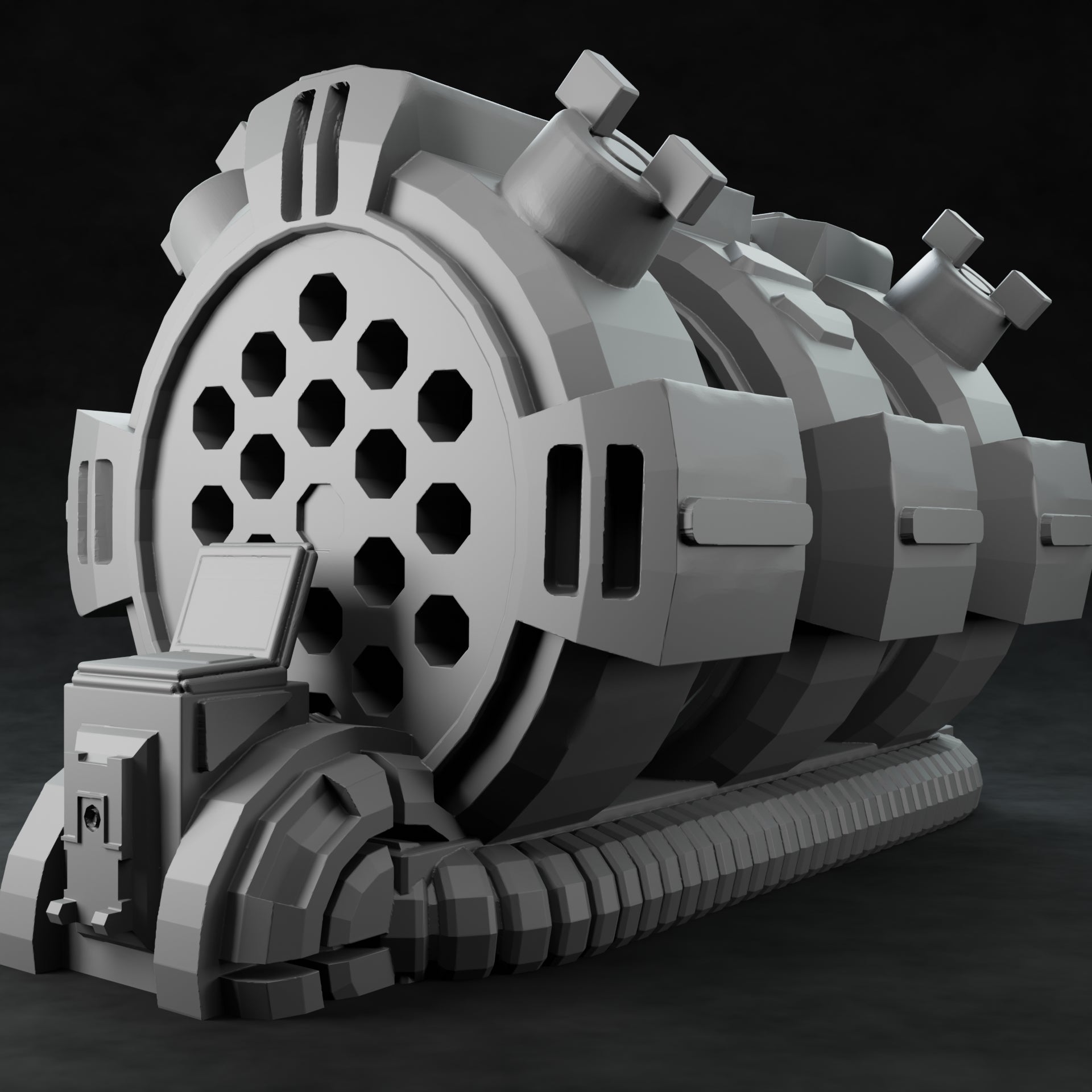 3D Printed Nafarrate Power Generator Space Orcs 28 32 mm D&D (Online Only)