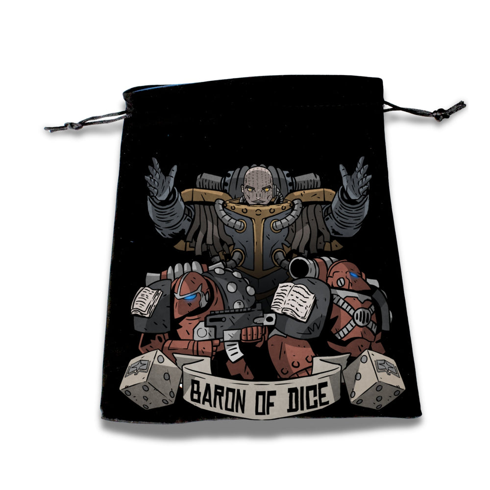 Flaming Book  |  Premium Dice Bag (ONLINE ORDER ONLY)