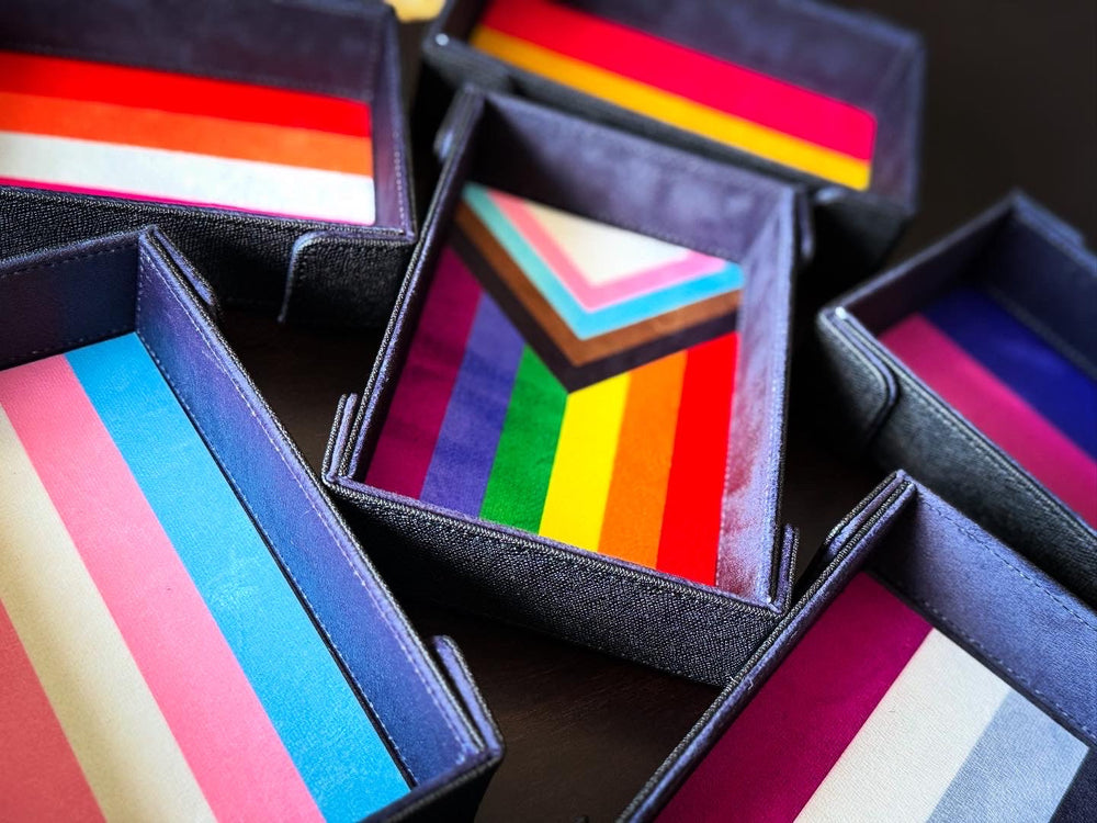 Pride Dice Tray of Folding™ Magnetic - Lesbian (ONLINE ORDER ONLY)
