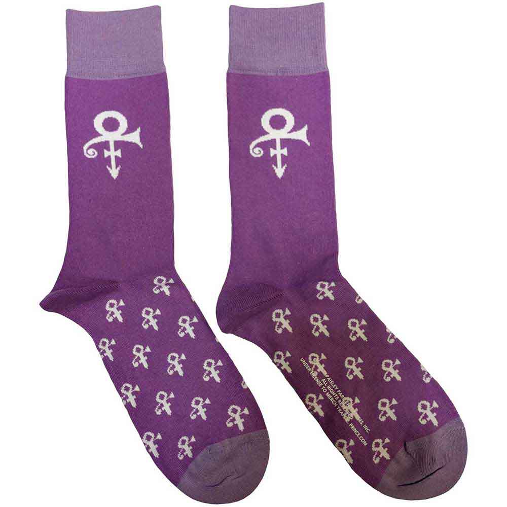 Prince Symbol Purple Crew Socks (Online Order Only)