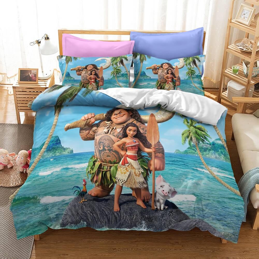 Princess Moana Cosplay Bedding Set Quilt Cover Without Filler (Online Order Only)