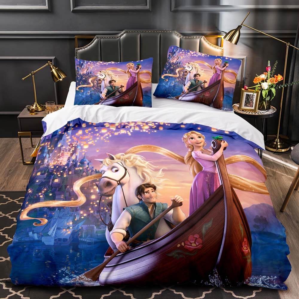Princess Snow White Cinderella Belle Bedding Set Quilt Duvet Cover Sets (Online Order Only)