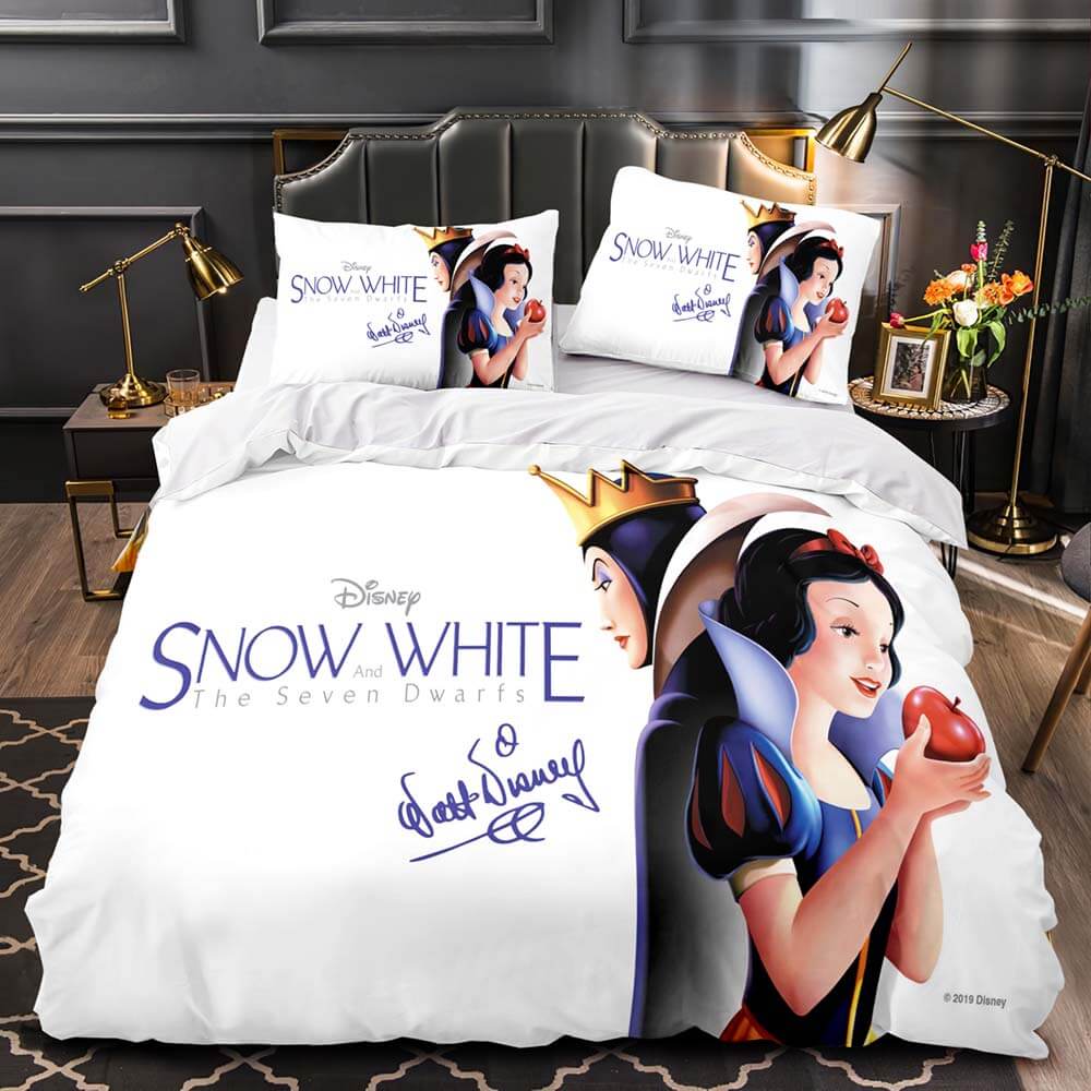 Princess Snow White Cinderella Belle Bedding Set Quilt Duvet Cover Sets (Online Order Only)