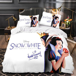 Princess Snow White Cinderella Belle Bedding Set Quilt Duvet Cover Sets (Online Order Only)