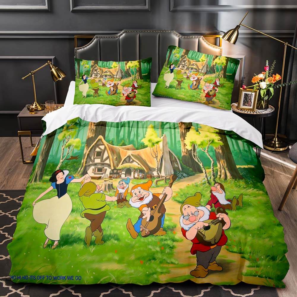 Princess Snow White Cinderella Belle Bedding Set Quilt Duvet Cover Sets (Online Order Only)