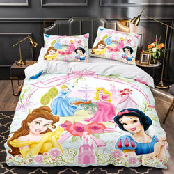 Princess Snow White Cinderella Rapunzel Merida Bedding Set Duvet Cover (Online Order Only)