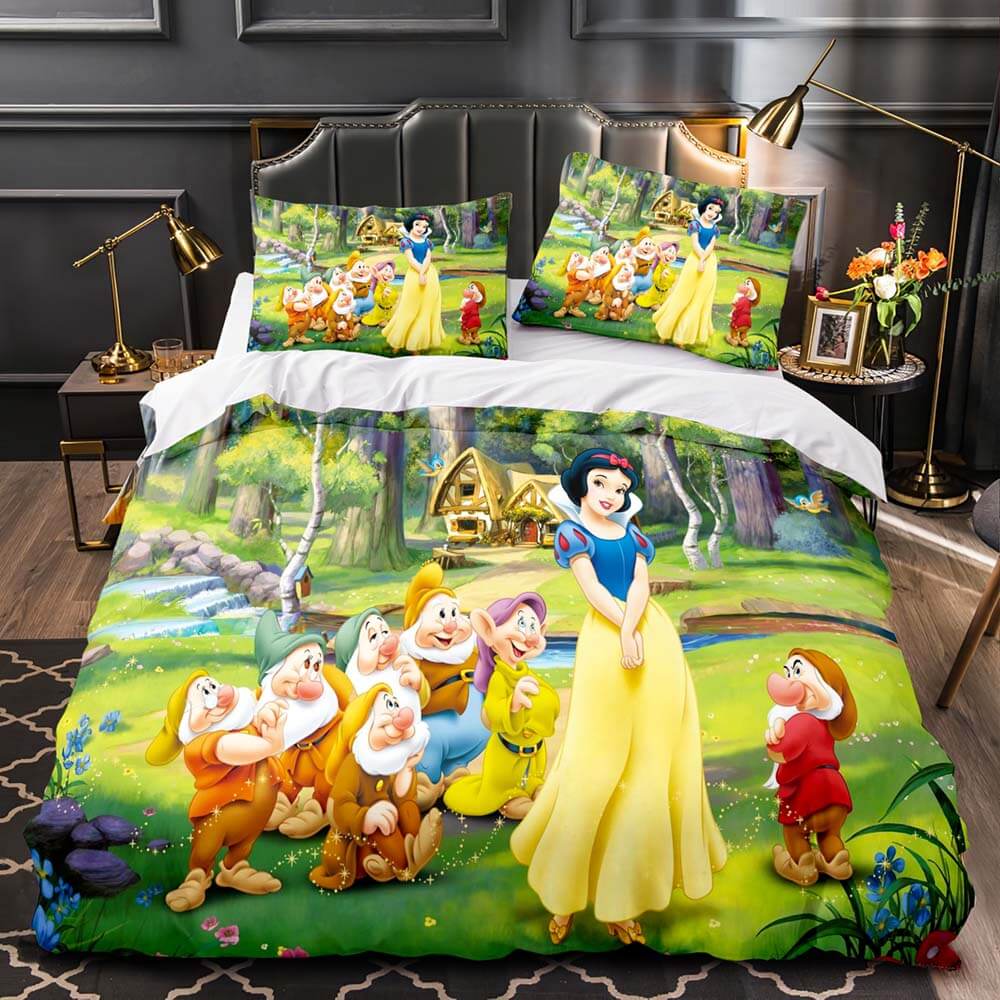 Princess Snow White Cinderella Rapunzel Merida Bedding Set Duvet Cover (Online Order Only)