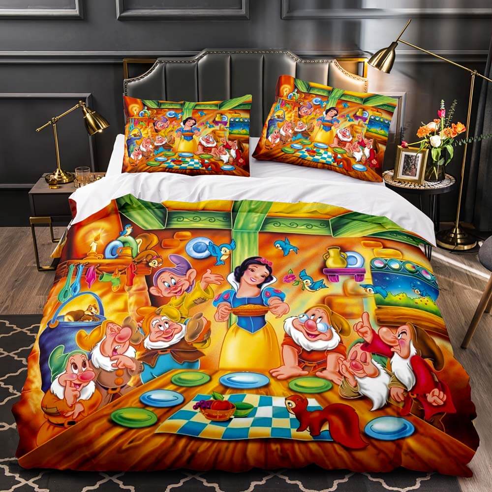 Princess Snow White Cinderella Rapunzel Merida Bedding Set Duvet Cover (Online Order Only)