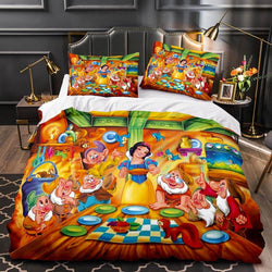 Princess Snow White Cinderella Rapunzel Merida Bedding Set Duvet Cover (Online Order Only)