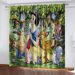 Princess Snow White Curtains Blackout Window Treatments Drapes Room Decor (Online Order Only)